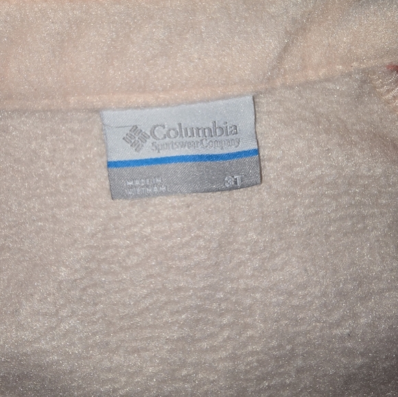 Columbia 3T Coral and Light Pink Fleece Jacket - Picture 3 of 4